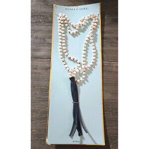 Eliza & Jane Real Pearl Tassel Long Necklace New 80-83cm